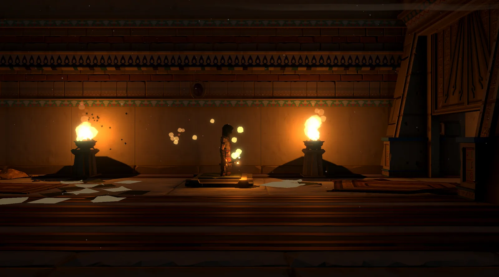 The clone replays your moves in reverse while you climb.
