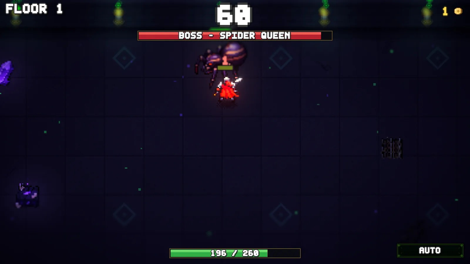 Floor 1 — first boss, the Spider Queen.